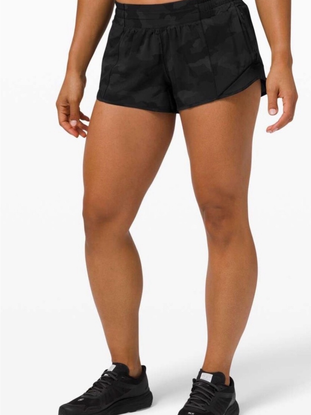lululemon athletica Black Camo Athletic Shorts